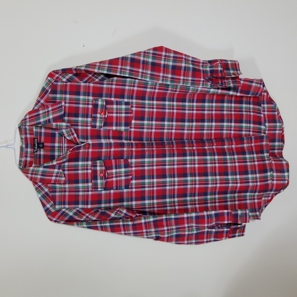 Fashion Web Plaid button-down shirt Size M
